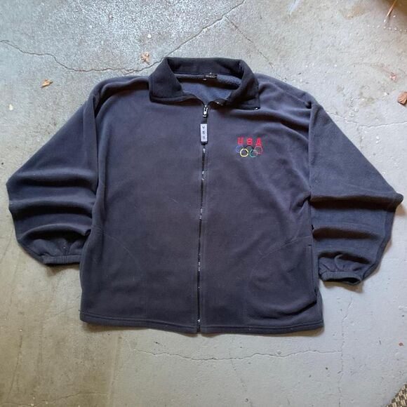 Vintage 90s USA Fleece Jacket - Picture 1 of 3